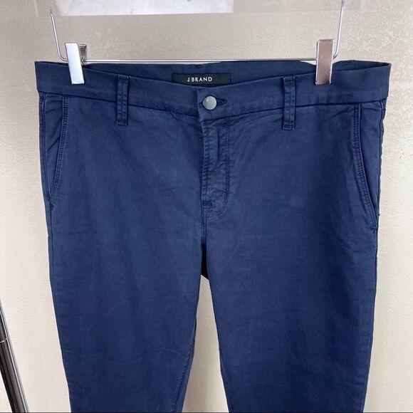 J. Brand Navy Chino Crop Pants Casual Size 30 - Picture 2 of 9